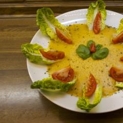 Ananász - paprika - bazsalikom leves