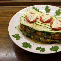 Sárgarépa - kivi - petrezselyem - "lasagna"