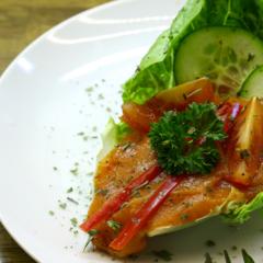 Mangó - paprika - uborka - tekercs