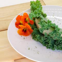 Banán-kelkáposzta-'hot-dog'